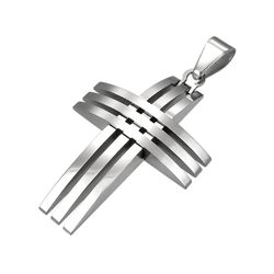 Stainless Steel Industrial Openwork Cross Pendant Stainless Steel Industrial Openwork Cross Pendant